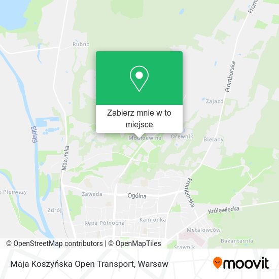 Mapa Maja Koszyńska Open Transport