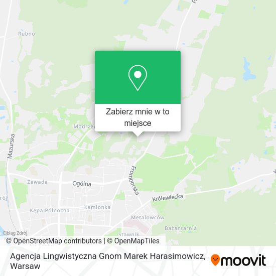 Mapa Agencja Lingwistyczna Gnom Marek Harasimowicz