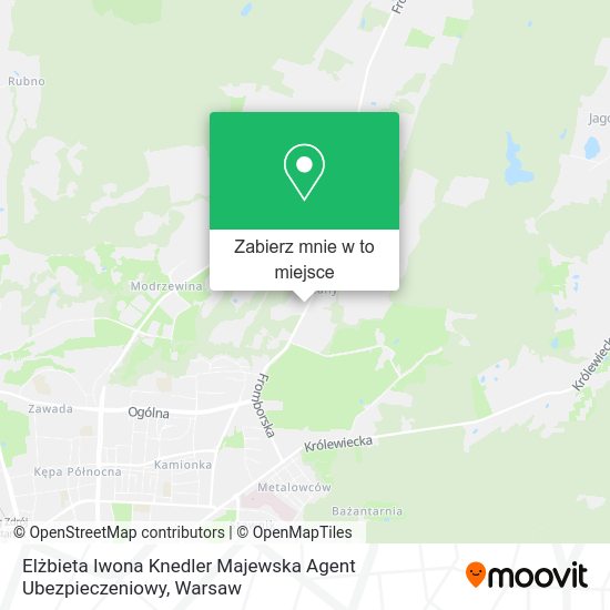 Mapa Elżbieta Iwona Knedler Majewska Agent Ubezpieczeniowy