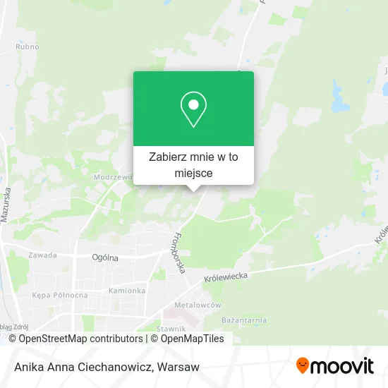 Mapa Anika Anna Ciechanowicz