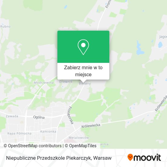 Mapa Niepubliczne Przedszkole Piekarczyk