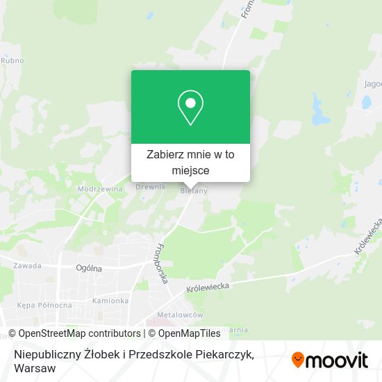 Mapa Niepubliczny Żłobek i Przedszkole Piekarczyk