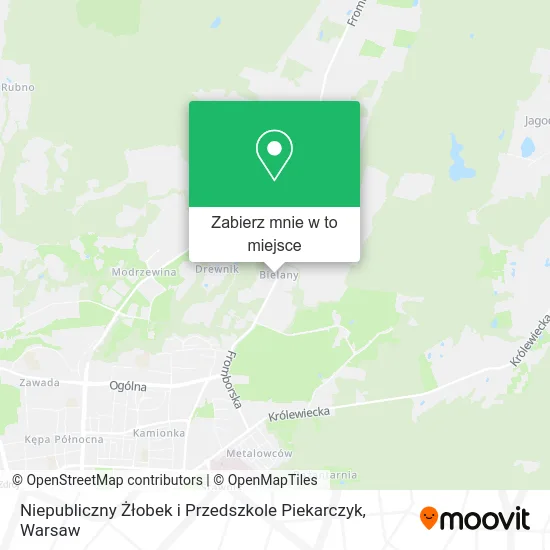 Mapa Niepubliczny Żłobek i Przedszkole Piekarczyk