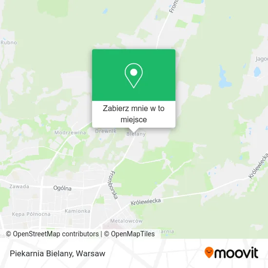 Mapa Piekarnia Bielany