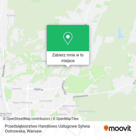 Mapa Przedsiębiorstwo Handlowo Usługowe Sylwia Ostrowska