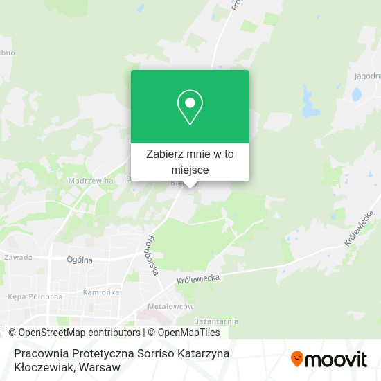 Mapa Pracownia Protetyczna Sorriso Katarzyna Kłoczewiak