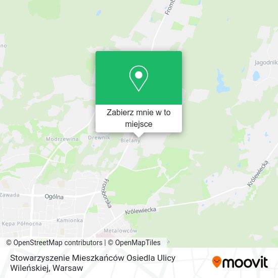 Mapa Stowarzyszenie Mieszkańców Osiedla Ulicy Wileńskiej