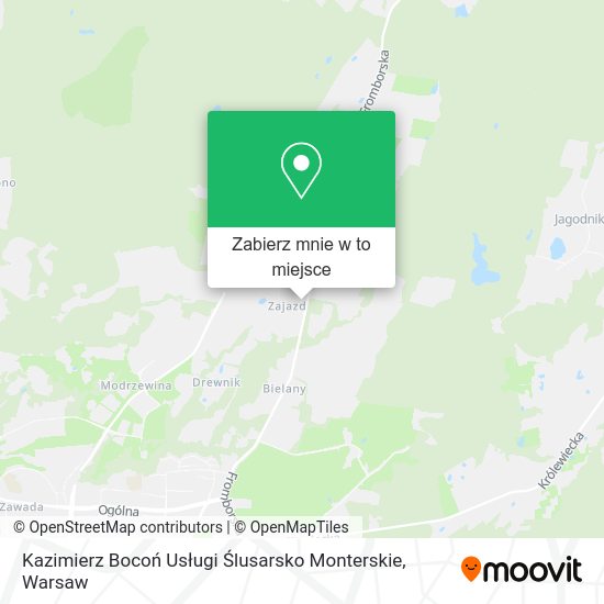 Mapa Kazimierz Bocoń Usługi Ślusarsko Monterskie