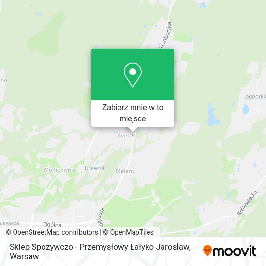 Mapa Sklep Spożywczo - Przemysłowy Łałyko Jarosław