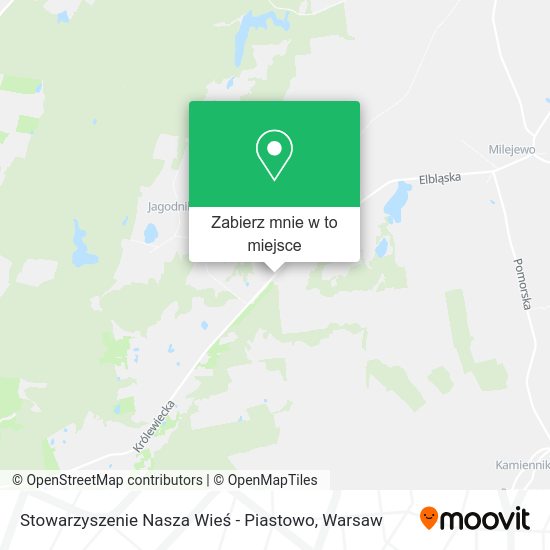 Mapa Stowarzyszenie Nasza Wieś - Piastowo