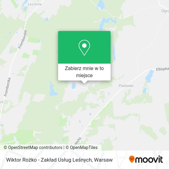 Mapa Wiktor Rożko - Zakład Usług Leśnych