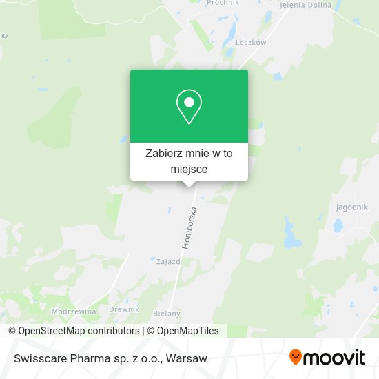 Mapa Swisscare Pharma sp. z o.o.