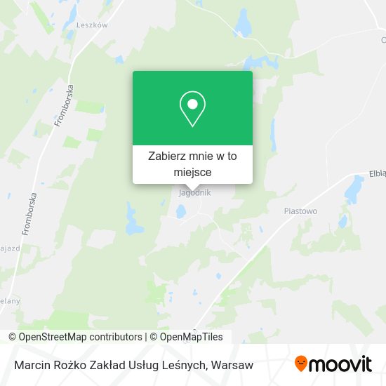 Mapa Marcin Rożko Zakład Usług Leśnych