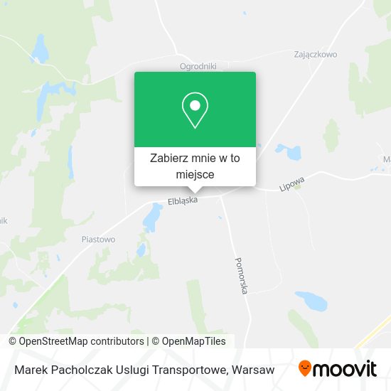 Mapa Marek Pacholczak Uslugi Transportowe