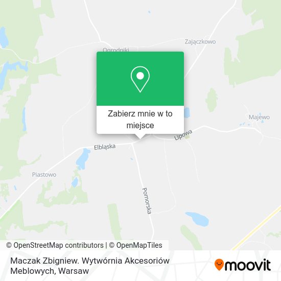 Mapa Maczak Zbigniew. Wytwórnia Akcesoriów Meblowych