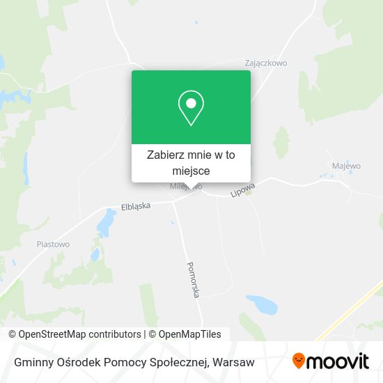 Mapa Gminny Ośrodek Pomocy Społecznej