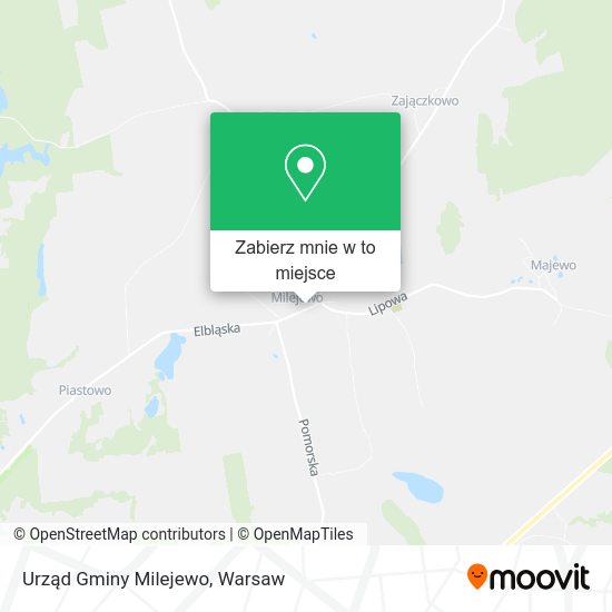 Mapa Urząd Gminy Milejewo