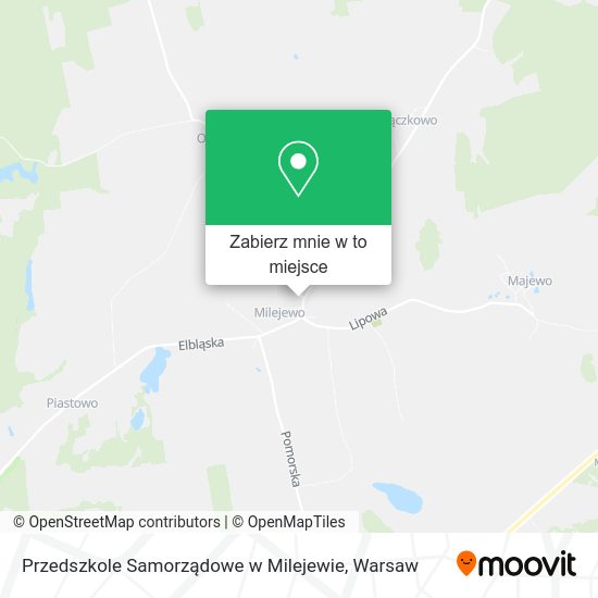 Mapa Przedszkole Samorządowe w Milejewie