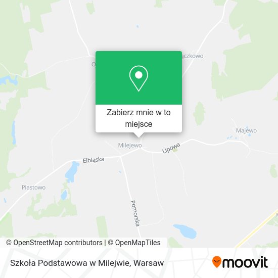 Mapa Szkoła Podstawowa w Milejwie