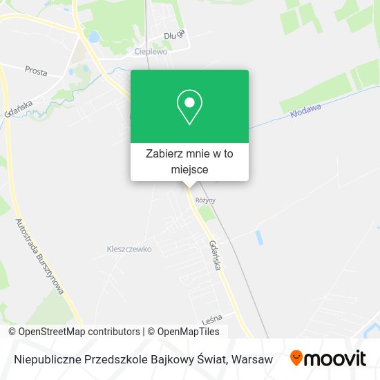 Mapa Niepubliczne Przedszkole Bajkowy Świat