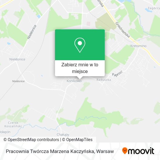 Mapa Pracownia Twórcza Marzena Kaczyńska