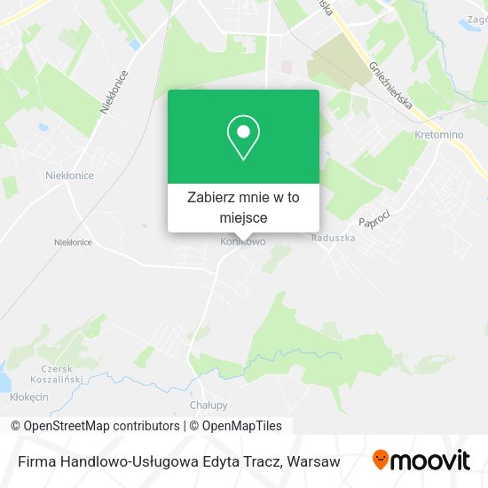 Mapa Firma Handlowo-Usługowa Edyta Tracz