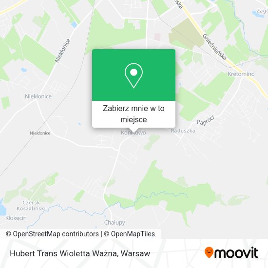 Mapa Hubert Trans Wioletta Ważna