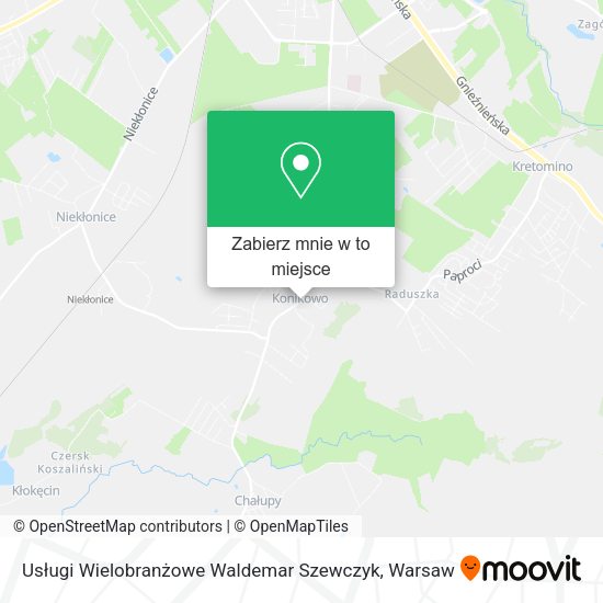 Mapa Usługi Wielobranżowe Waldemar Szewczyk