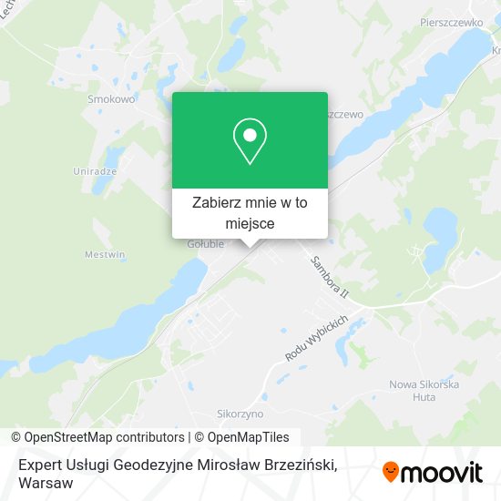 Mapa Expert Usługi Geodezyjne Mirosław Brzeziński