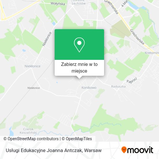 Mapa Usługi Edukacyjne Joanna Antczak