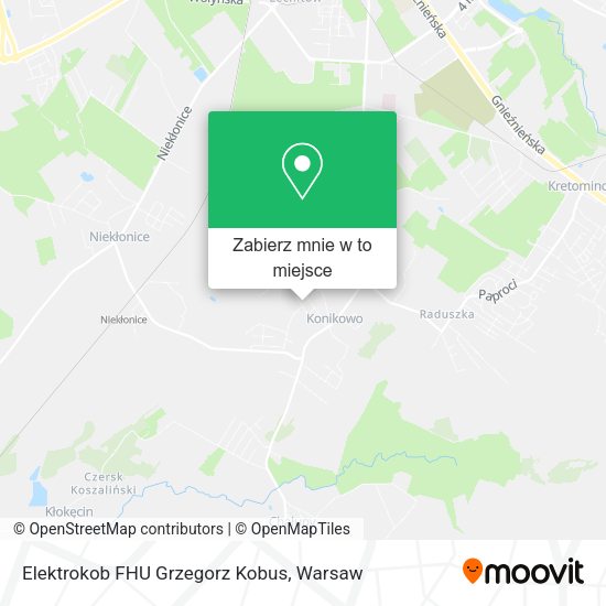 Mapa Elektrokob FHU Grzegorz Kobus