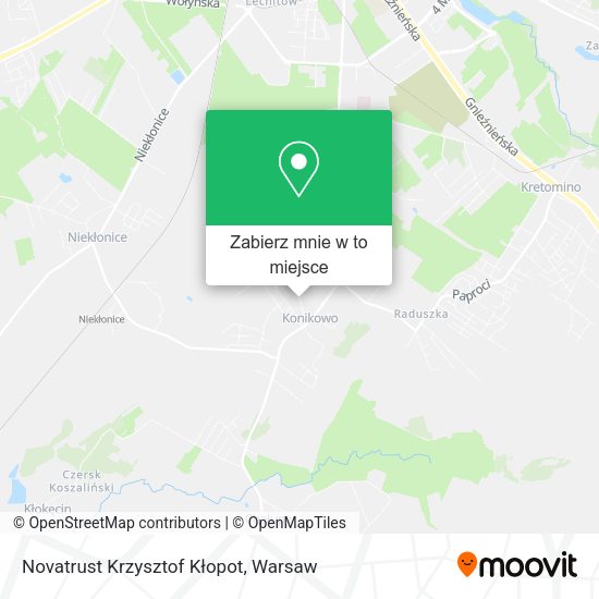 Mapa Novatrust Krzysztof Kłopot