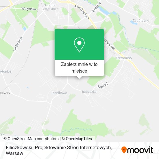 Mapa Filiczkowski. Projektowanie Stron Internetowych