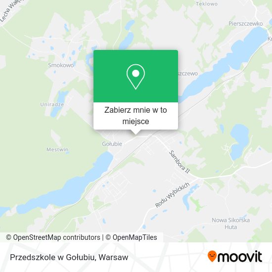 Mapa Przedszkole w Gołubiu