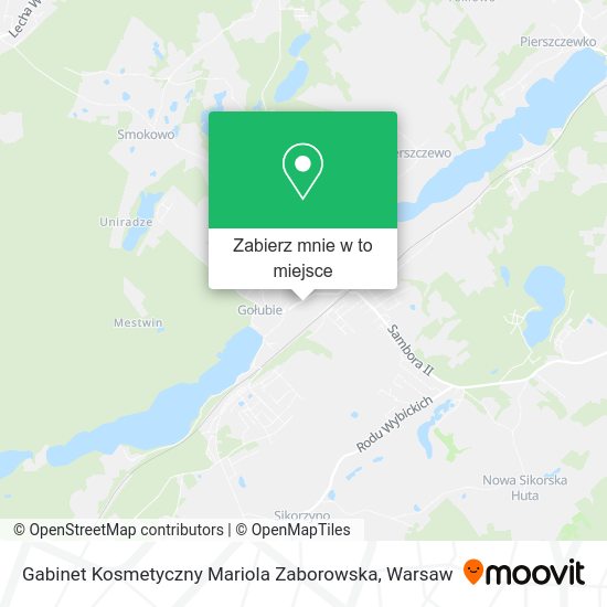 Mapa Gabinet Kosmetyczny Mariola Zaborowska