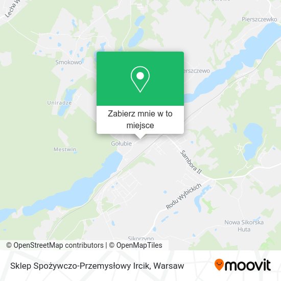 Mapa Sklep Spożywczo-Przemysłowy Ircik