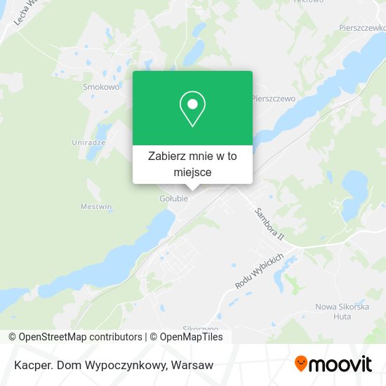 Mapa Kacper. Dom Wypoczynkowy