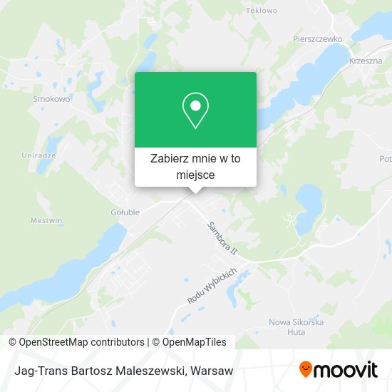 Mapa Jag-Trans Bartosz Maleszewski