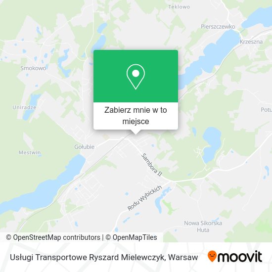 Mapa Usługi Transportowe Ryszard Mielewczyk