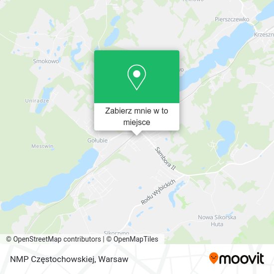 Mapa NMP Częstochowskiej