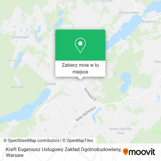 Mapa Kreft Eugeniusz Usługowy Zakład Ogólnobudowlany