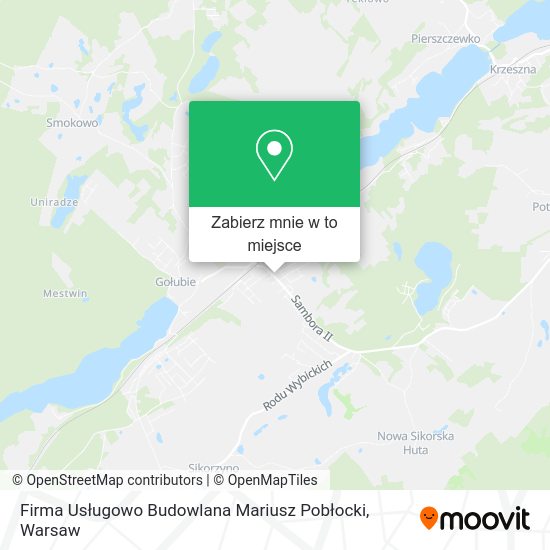 Mapa Firma Usługowo Budowlana Mariusz Pobłocki