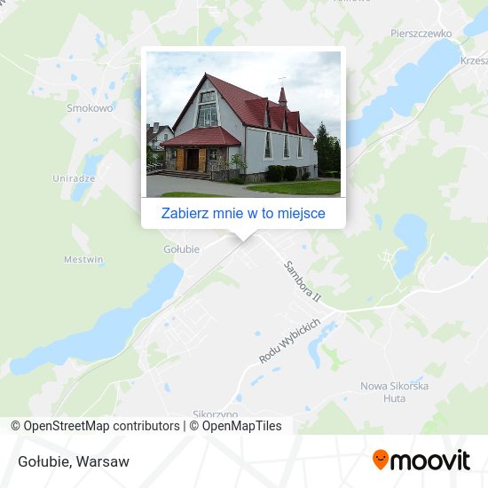 Mapa Gołubie