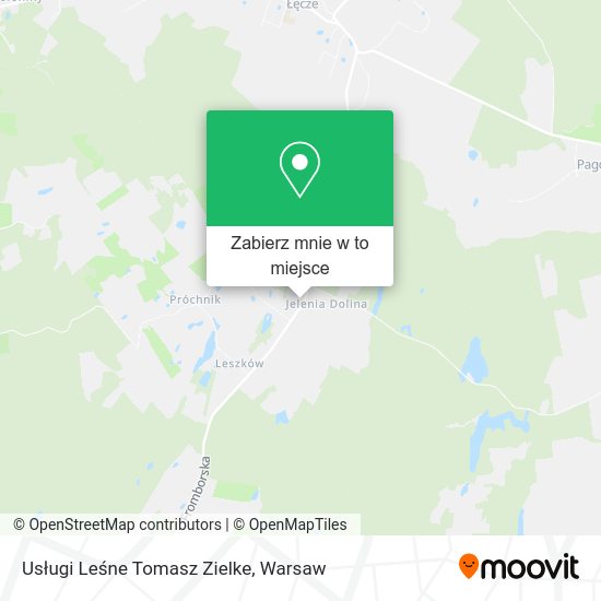 Mapa Usługi Leśne Tomasz Zielke