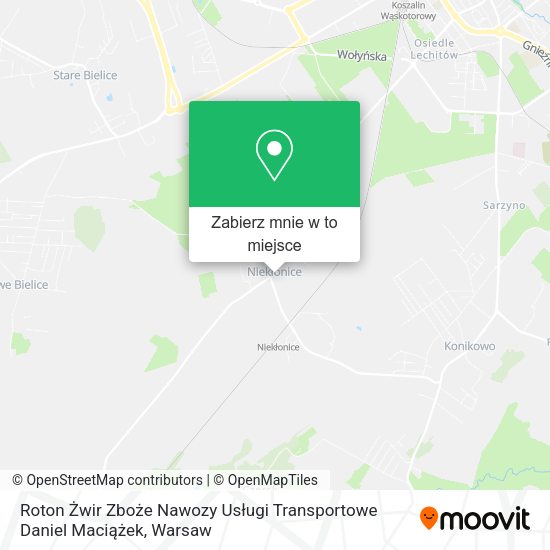 Mapa Roton Żwir Zboże Nawozy Usługi Transportowe Daniel Maciążek