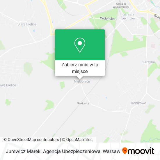 Mapa Jurewicz Marek. Agencja Ubezpieczeniowa