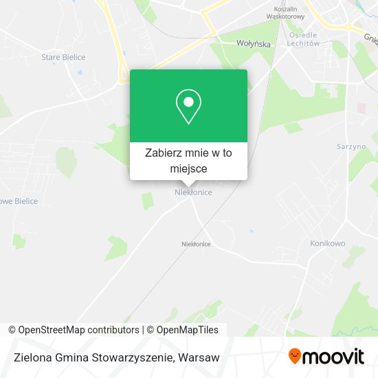 Mapa Zielona Gmina Stowarzyszenie