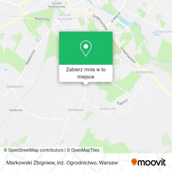 Mapa Markowski Zbigniew, inż. Ogrodnictwo