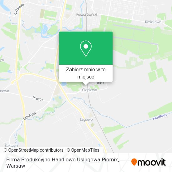 Mapa Firma Produkcyjno Handlowo Uslugowa Piomix