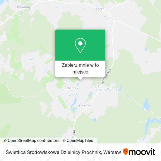 Mapa Świetlica Środowiskowa Dzielnicy Próchnik